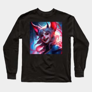 Cute Devil Girl Long Sleeve T-Shirt